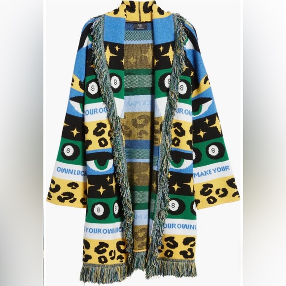 Dressed in LALA Sweaters - Dressed in Lala make your own luck blanket fringe cardigan